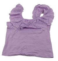 Lila cop top s volánikmi zn. Jeff&Co.
