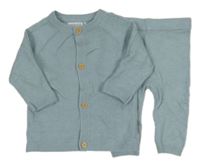 2set - Světlemodrý propínací svetr + kalhoy F&F