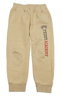 Béžové tepláky s nápisem a medvídky LC Waikiki