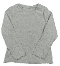 Šedé melírované triko