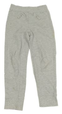 Sivé rebrované tepláky Blue Seven