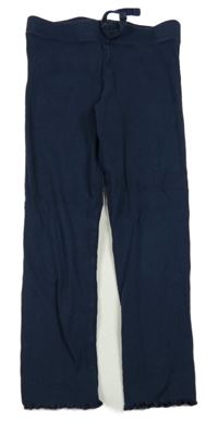 Tmavomodré rebrované tepláky M&S