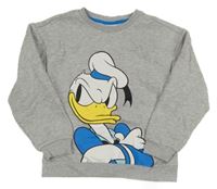 Sivá melírovaná mikina s Donaldem Disney