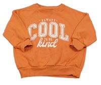 Oranžová oversize mikina s nápisem F&F