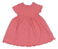 Korálové bavlnené šaty Primark