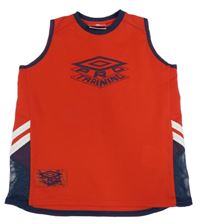 Červeno-tmavomodré sportovní tílko s logem Umbro