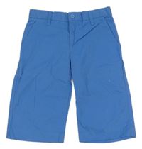 Světlemodré plátěné capri kalhoty H&M