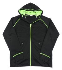 Černá propínací sportovní mikina s kapucí H&M