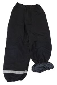 Černé šusťákové oteplovačky H&M