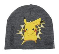 Šedá čepice s Pikachu vel. 5-9 let 