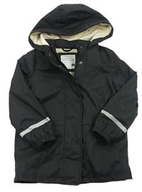 Čierna nepromokavá jarná bunda s kapucňou PRIMARK