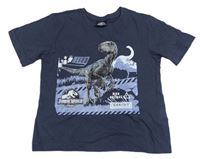 Tmavosivé tričko s dinosaurem - Jurský svět