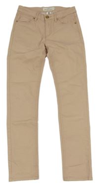 Pudrové skinny rifle H&M