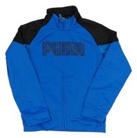 Modro-černá propínací sportovní mikina s logem PUMA