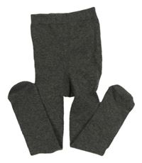 Tmavošedé melírované punčocháče PRIMARK