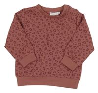 Světlevínovo-vínová vzorovaná mikina name it.