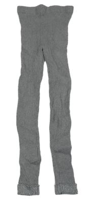 Šedé žebrované kamaše Tu