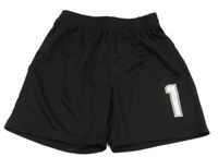 Čierne športové kraťasy s číslom