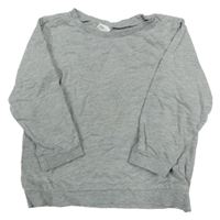 Sivá melírovaná mikina H&M