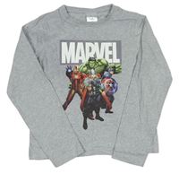 Šedé melírované triko Avengers zn. Marvel