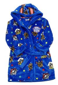 Safírový chlupatý župan s Paw Patrol a kapucí Primark