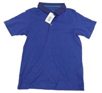 Safírové puntíkaté polo tričko Matalan