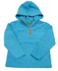 Azurová fleecová funkčná mikina s kapucňou Mountain Warehouse