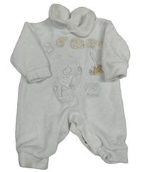 Biely froté overal s medvěďom a golierikom
