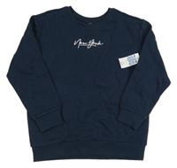 Nové - Tmavomodrá mikina s nápisom Matalan