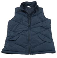 Tmavomodrá šušťáková zateplená vesta Alive