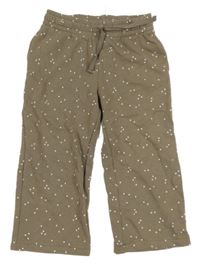 Hnedé bodkovaná é tepláky H&M