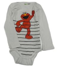 Bielo-čierne body s pruhmi a Elmem - Sezamová ulice