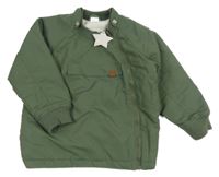 Khaki šusťáková zateplená bunda H&M