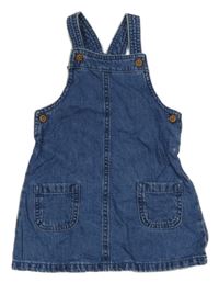 Modré rifľové na traké šaty F&F