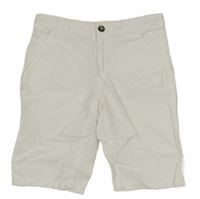 Bílé lněné chino kraťasy Benetton