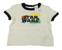 Nové - Smetanové tričko s nápisem - Star Wars Old Navy
