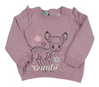 Levandulová mikina s Bambim a volánikmi Disney