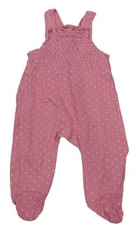 Růžové puntíkaté dupačky Topomini