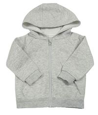 Sivá melírovaná prepínaci mikina s kapucňou zn. Primark
