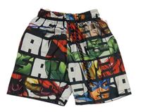 Barevné plážové kraťasy s Marvel 