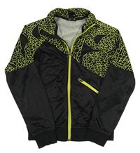 Čierno-zelená vzorovaná športová prepínaci mikina H&M