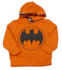Pomerančová mikina s Batmanem a kapucňou C&A