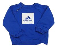 Safírová mikina s logem Adidas