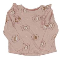 Ružové tričko s ježkami zn. Pep&Co