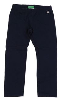 Tmavomodré thermo legíny s logom Benetton