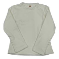 Biela mikina s čipkou