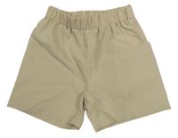 Svetlobéžové ľahké kraťasy s vreckom