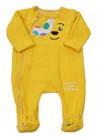 Žlutý fleecový overal s Pudsey George