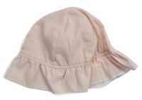 Ružovo-biely kockovaný klobúk Nutmeg