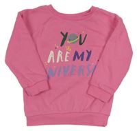 Ružová mikina s nápisom Primark